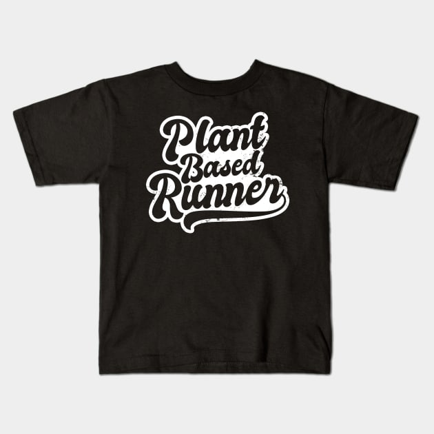 Vegan Athlete Shirt | Plant Based Runner Gift Kids T-Shirt by Gawkclothing